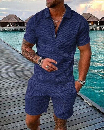 Tweedelige ZomerSet met Polo en Short voor Heren