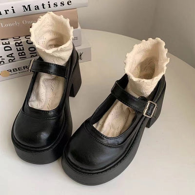Plateau Pumps met Gespsluiting voor Dames