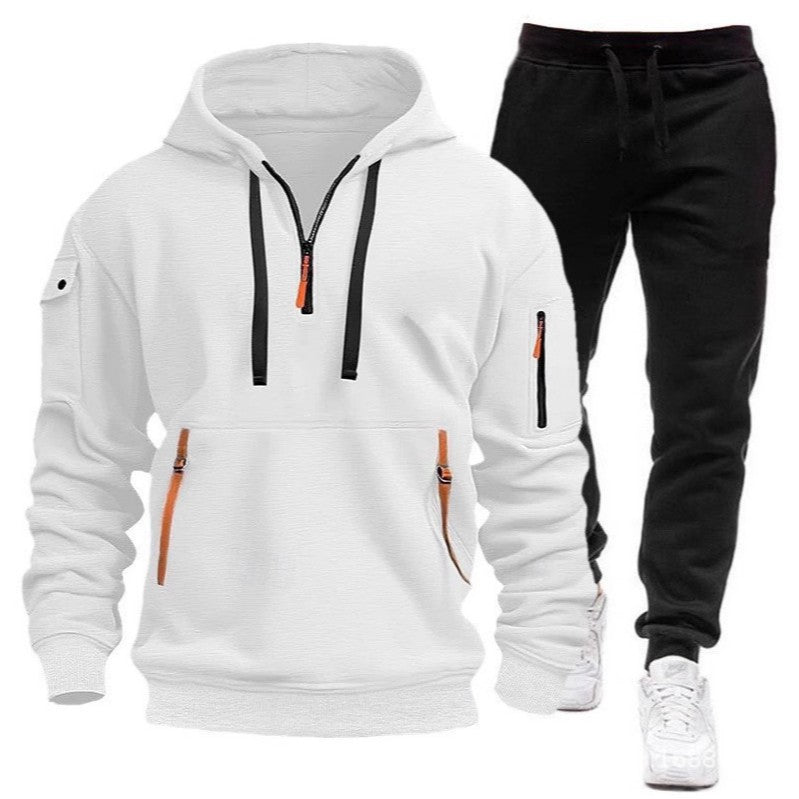 Heren Multi-pocket Hoodie en Joggingbroek Set