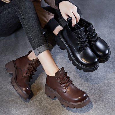 Vintage damesschoenen met plateauzolen