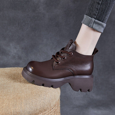 Vintage damesschoenen met plateauzolen
