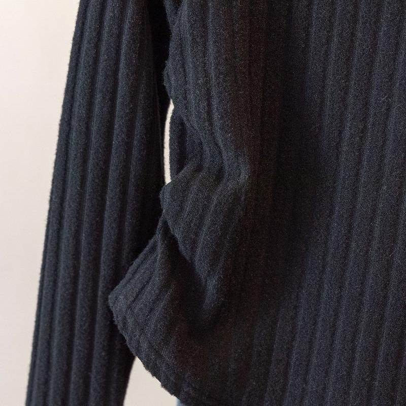 Damska prążkowana bluzka z długim rękawem | Komfortowa koszula z długimi rękawami