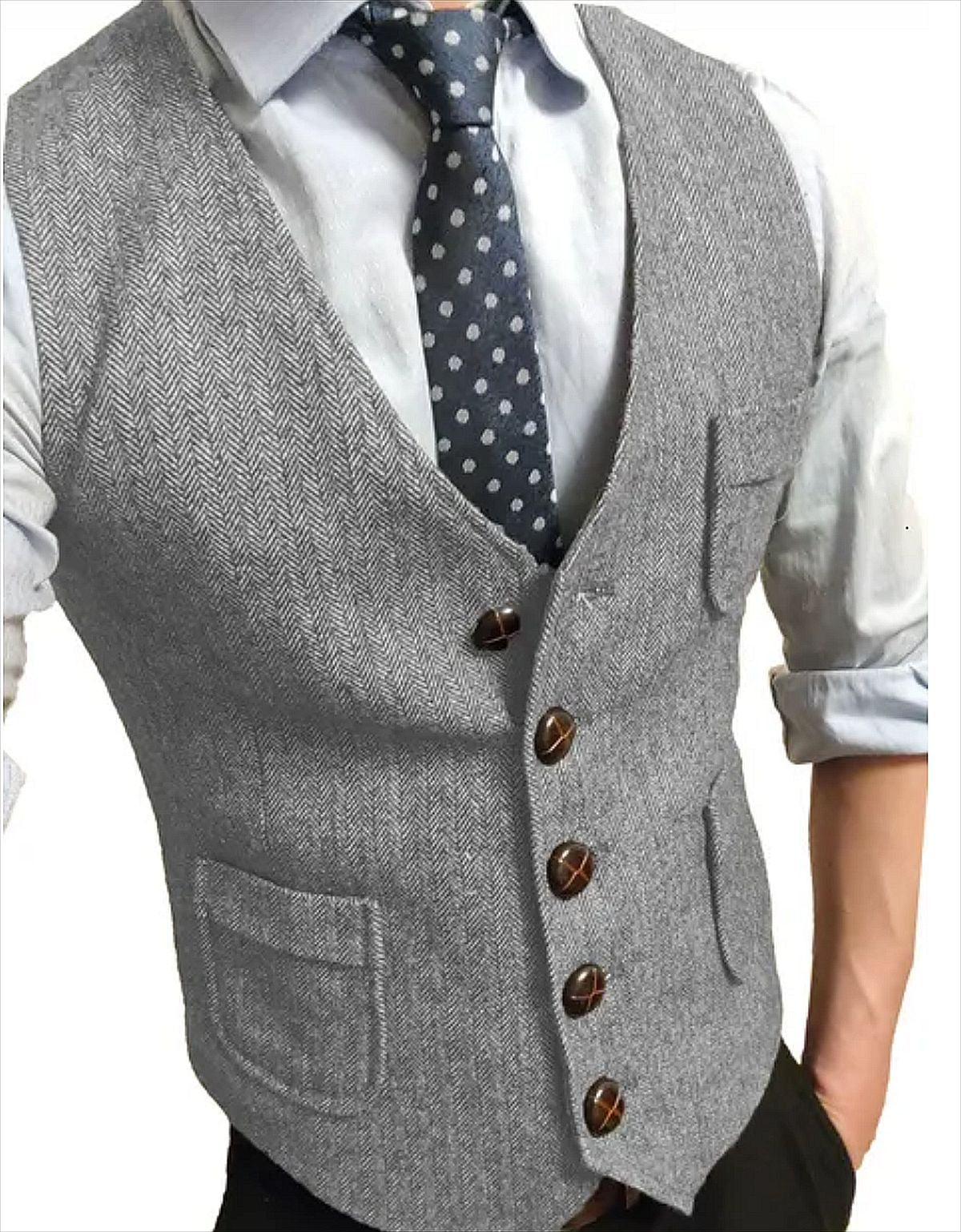 Stijlvol Herengilet | Formele en Casual Gelegenheden | Knopen en Elegante Pasvorm