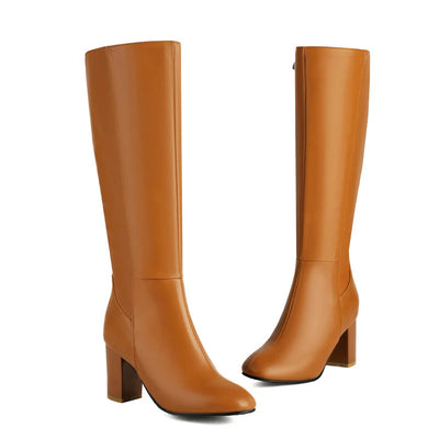 Comfortabele hakken laarzen voor dames
