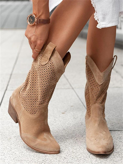 Dames klassieke en ademende cowboystiefels