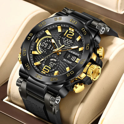 SportMaster - Stoer Herenhorloge met Chronograaf en Duurzaam Design