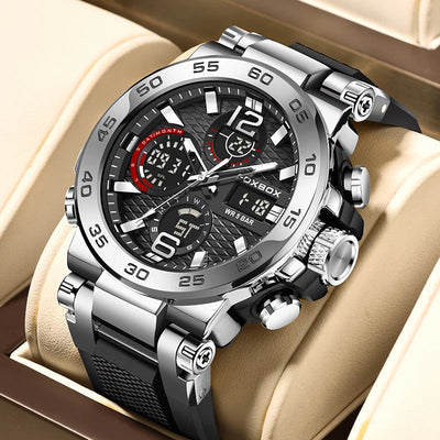 SportMaster - Stoer Herenhorloge met Chronograaf en Duurzaam Design