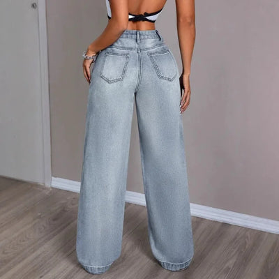 Vintage wijde jeans voor dames