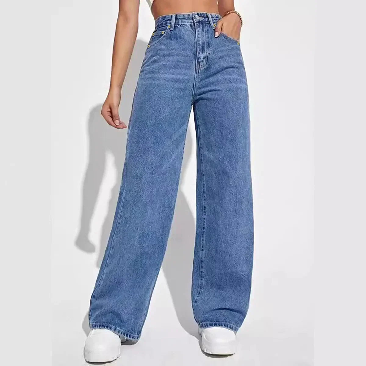 Hoge taille jeans voor dames