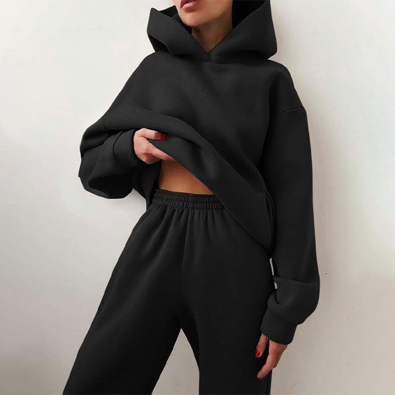 Layla - Dames Comfortabele Joggingpak met Oversized Hoodie