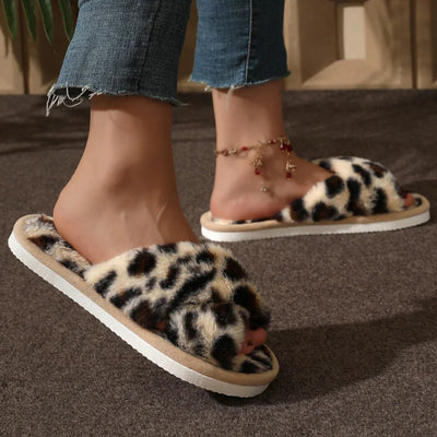 Pantoffels met open teen voor dames