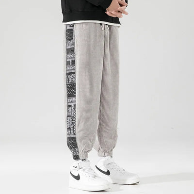 Casual sweatpants voor heren | met stijlvolle print aan de zijkant