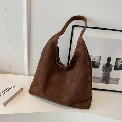 Suède Dames Schoudertas | Elegant Minimalistisch Design met Luxe Details
