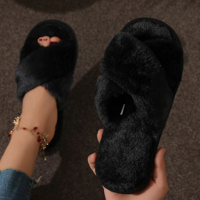 Pantoffels met open teen voor dames