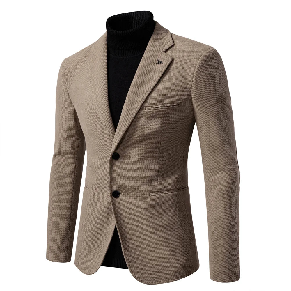 Heren Blazer met Revers | Klassieke Jas voor Semi-Formele Look