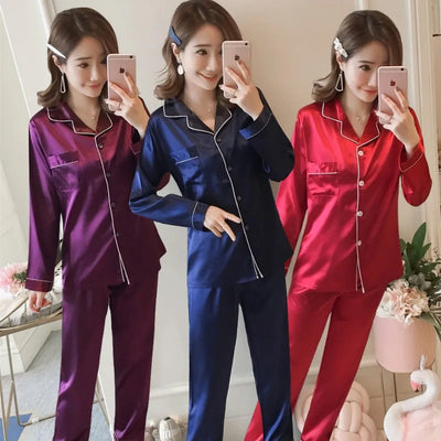 Elara | Zijden Satijnen Dames Pyjama