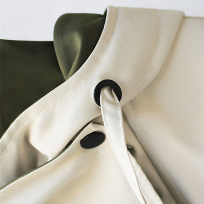 Dames Jas met Grote Kraag | Modieuze Oversized Regenjas
