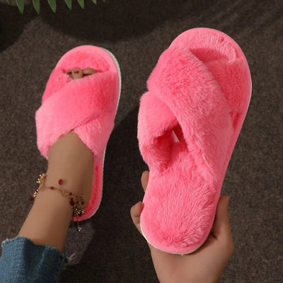 Pantoffels met open teen voor dames