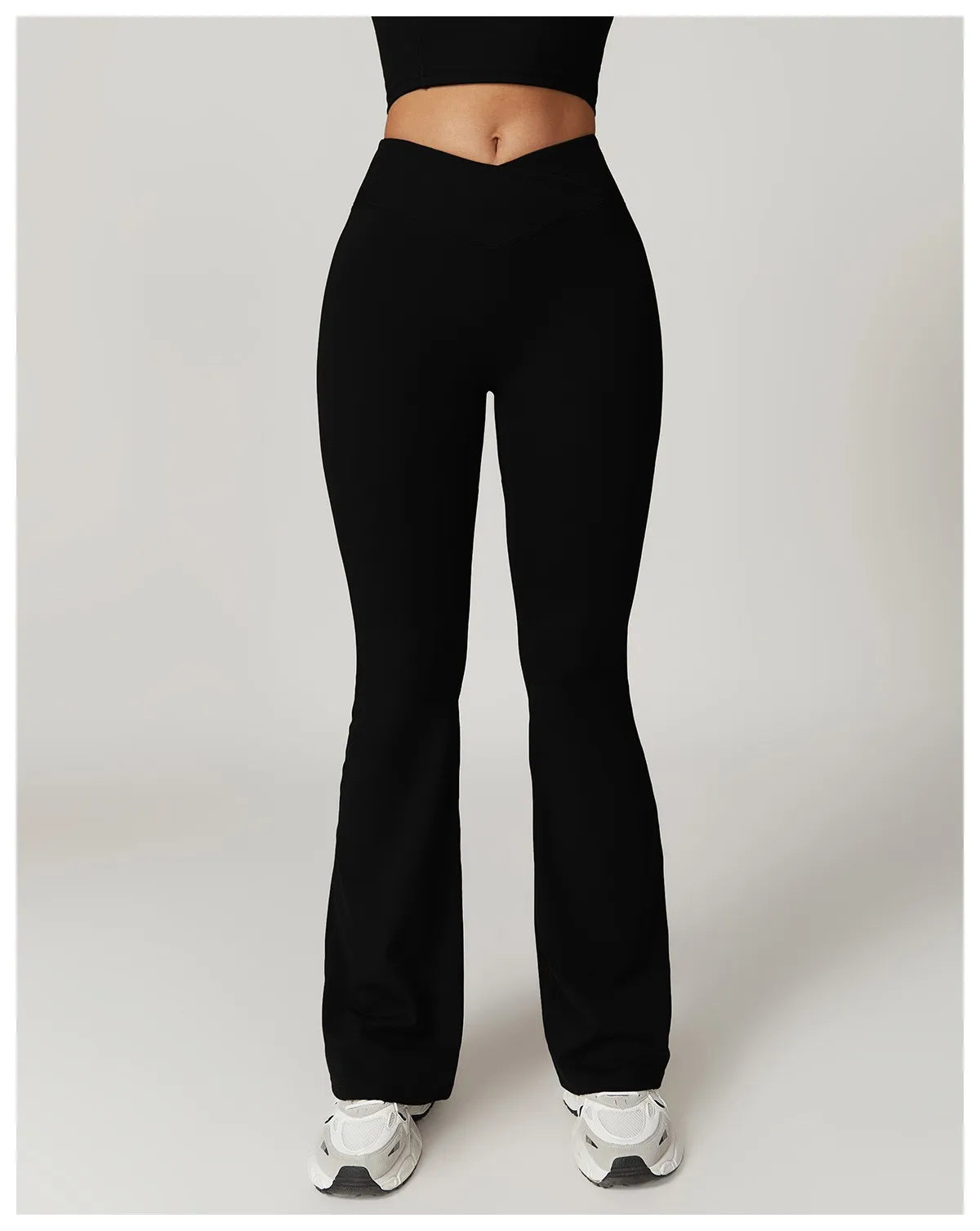 Dames Comfortabele Flared Sportlegging Met Elastische Tailleband | Yoga