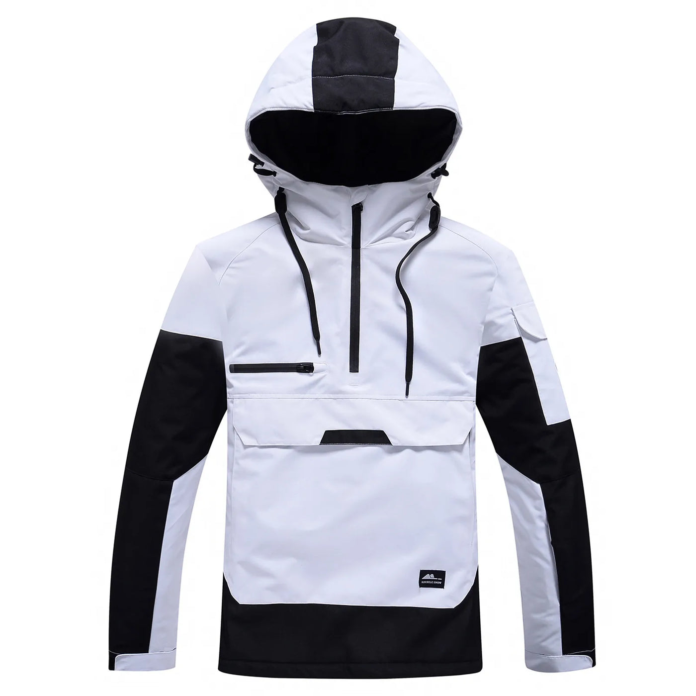 Moderne unisex ski-jas met capuchon