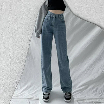 Stijlvolle damesjeans met hoge taille