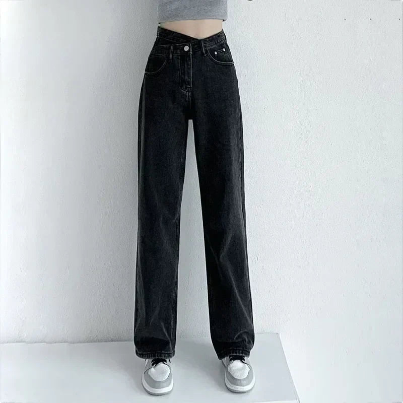 Stijlvolle damesjeans met hoge taille