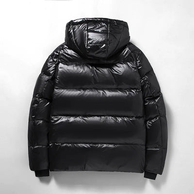 Heren winter donsjack met capuchon