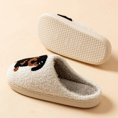 Unisex warme pantoffels met hondmotief casual gebruik