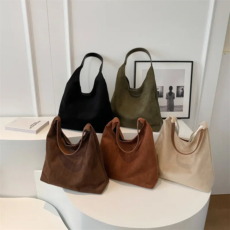 Suède Dames Schoudertas | Elegant Minimalistisch Design met Luxe Details