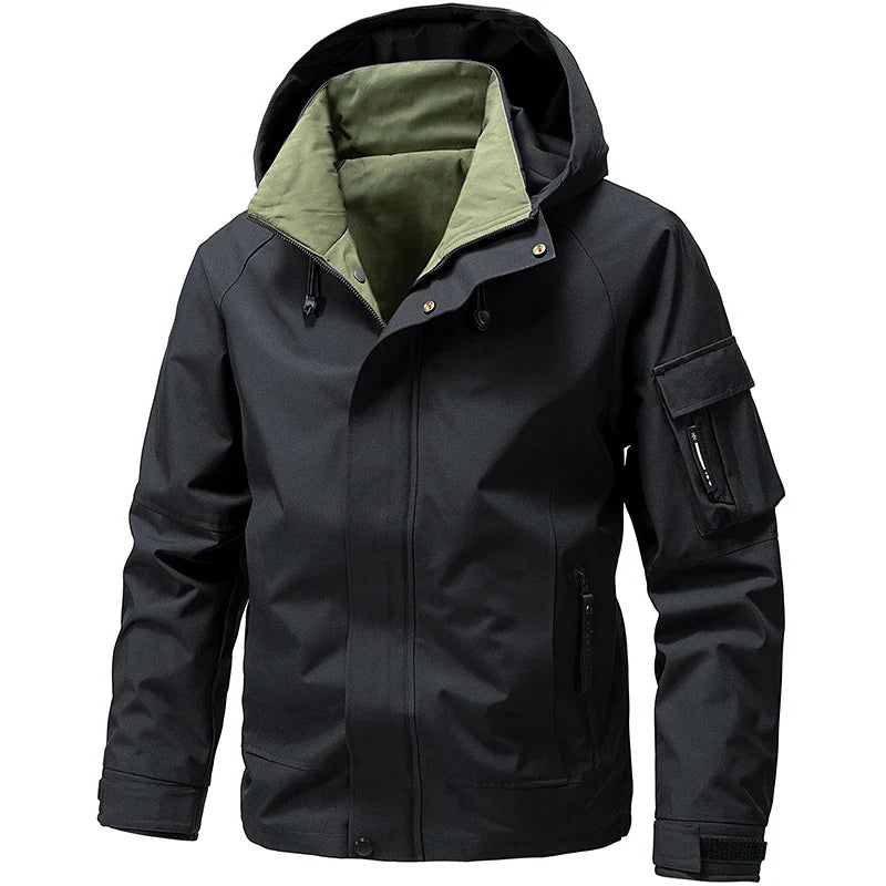 Heren skijas met capuchon en ritssluiting