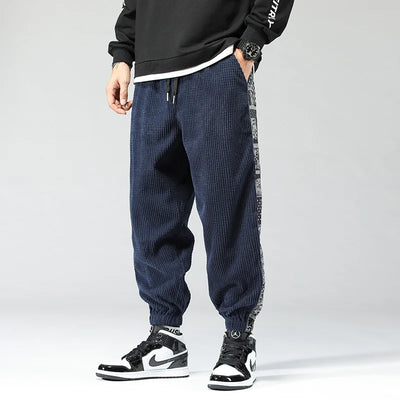 Casual sweatpants voor heren | met stijlvolle print aan de zijkant