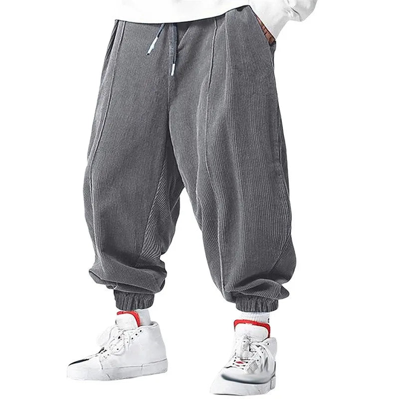 Casual corduroy broek voor heren | Met trekkoord