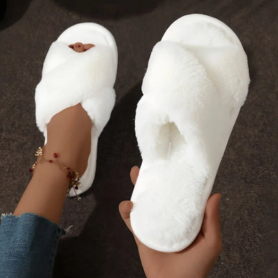 Pantoffels met open teen voor dames