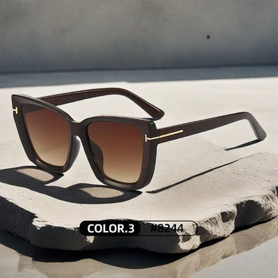 Oversized Cat-Eye Zonnebril Met UV-Bescherming Voor Dames