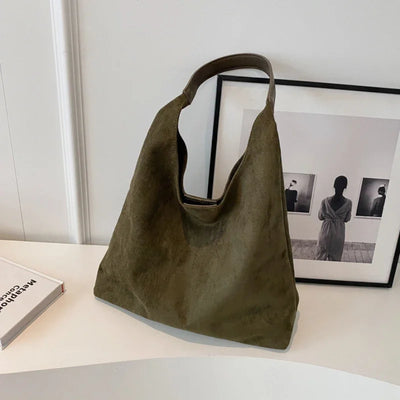 Suède Dames Schoudertas | Elegant Minimalistisch Design met Luxe Details