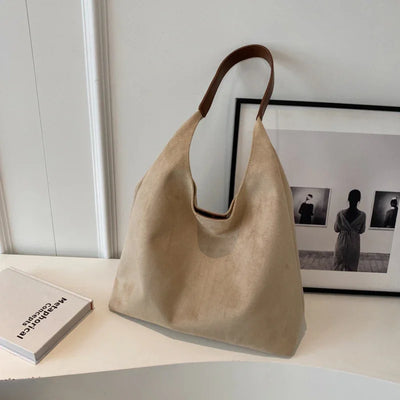 Suède Dames Schoudertas | Elegant Minimalistisch Design met Luxe Details