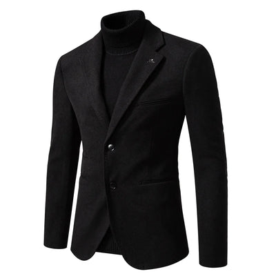 Heren Blazer met Revers | Klassieke Jas voor Semi-Formele Look