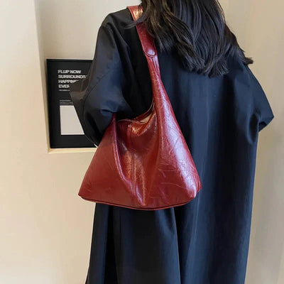 Suède Dames Schoudertas | Elegant Minimalistisch Design met Luxe Details