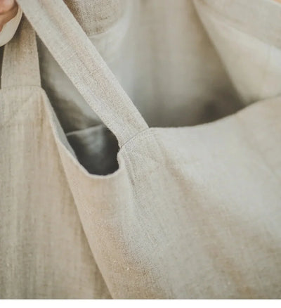 Linnen Schoudertas | Dames | Natuurlijke Textuur met Tijdloos Elegant Design
