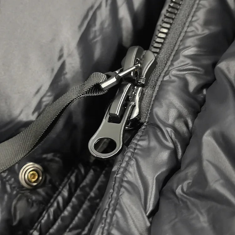 Dames Lange Gewatteerde Winterjas met Capuchon | Warme Puffer Coat