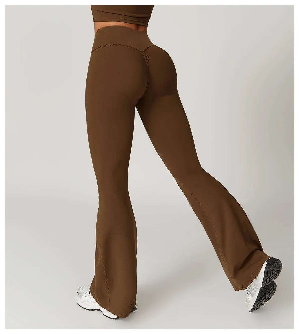 Dames Comfortabele Flared Sportlegging Met Elastische Tailleband | Yoga
