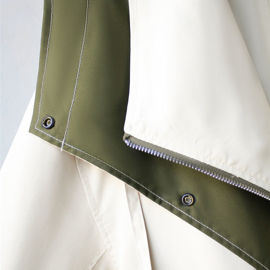 Dames Jas met Grote Kraag | Modieuze Oversized Regenjas