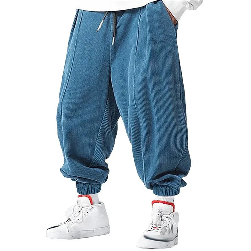 Casual corduroy broek voor heren | Met trekkoord