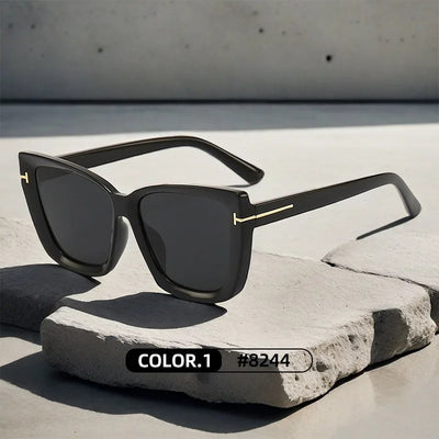 Oversized Cat-Eye Zonnebril Met UV-Bescherming Voor Dames