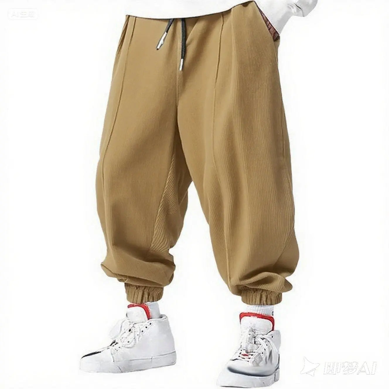 Casual corduroy broek voor heren | Met trekkoord