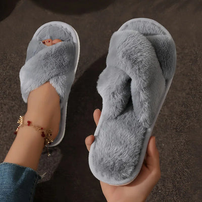 Pantoffels met open teen voor dames