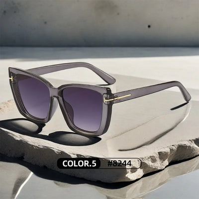 Oversized Cat-Eye Zonnebril Met UV-Bescherming Voor Dames