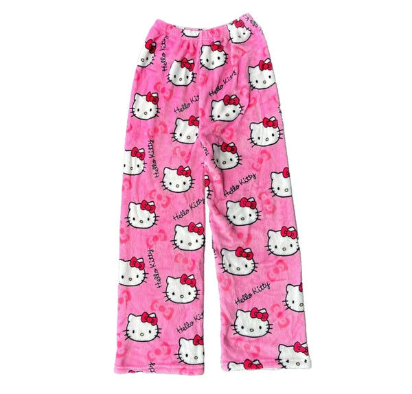 Fleece Pyjamabroek Voor Meisjes | Warme Slaaplook voor Koude Nachten | Hello Kitty Design