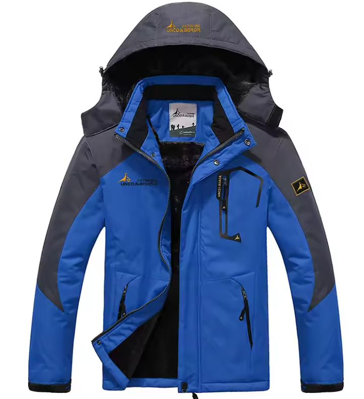 Ski-jas met capuchon en lange mouwen voor heren
