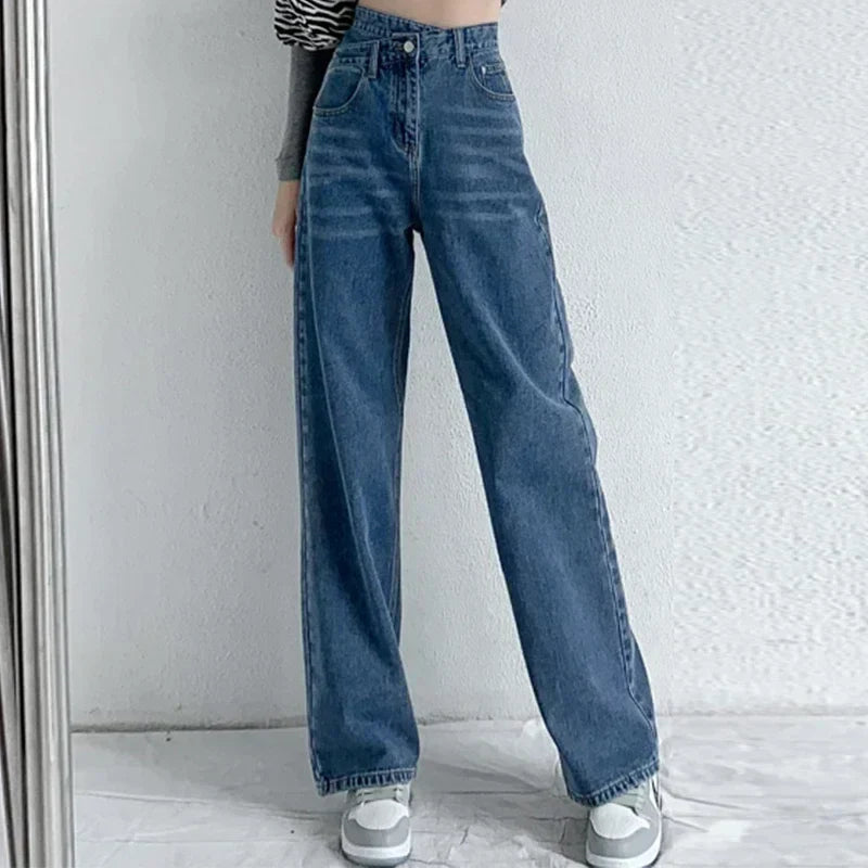 Stijlvolle damesjeans met hoge taille